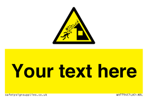 Custom warning roof avalanche